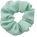 srunchie- pastel green