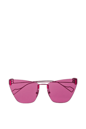 Fuchsia Cat-eye metal sunglasses | Balenciaga | NET-A-PORTER