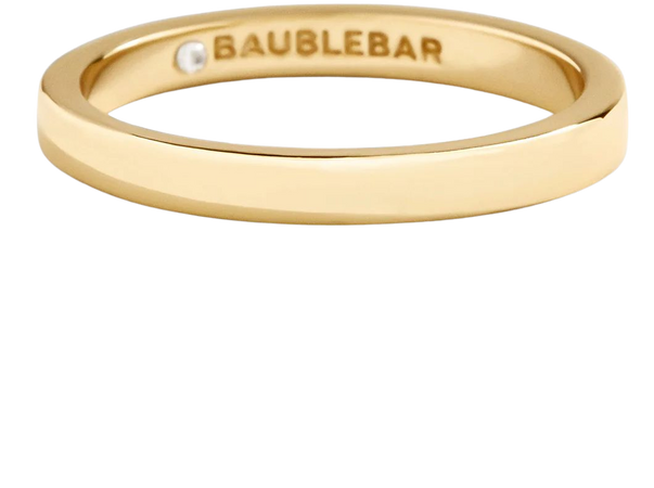 Daria Ring - Gold – Gold band stacking ring – BaubleBar