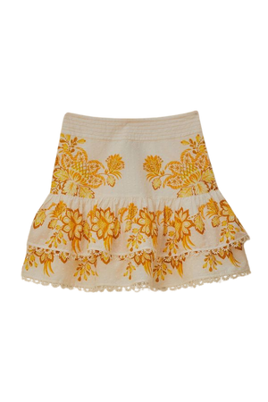 Off-White Aura Floral Mini Skirt – FARM Rio