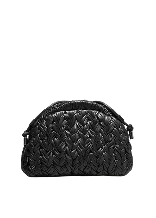 Braided Leather Clutch Bag - Black - Clutches - & Other Stories US