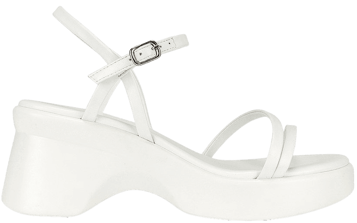 Jeffrey Campbell Leonel Platform Sandal in White | REVOLVE