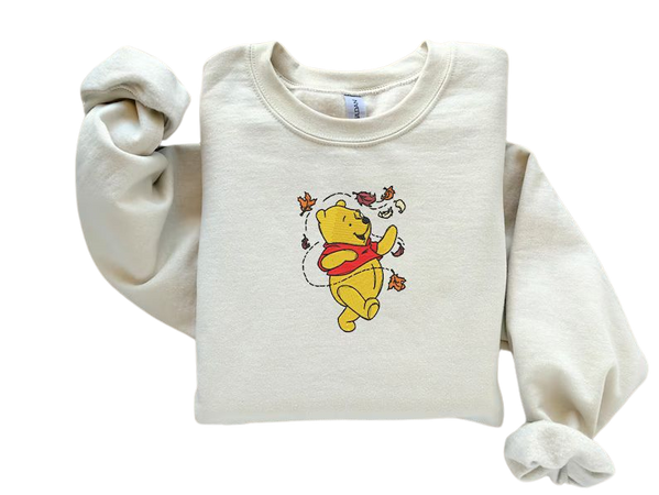 EMBROIDERED Fall Winnie the Pooh Sweatshirt Fall Theme - Etsy Canada