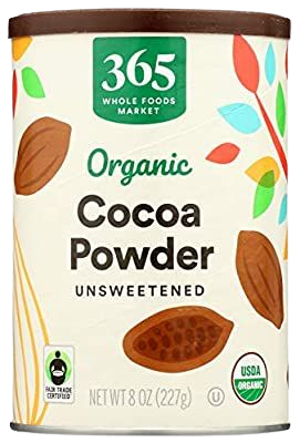 Amazon.com : 365 by Whole Foods Market, Organic Cocoa Powder, Unsweetened, 8 Ounce : Grocery & Gourmet Food