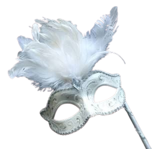 white feather mask - Google Search