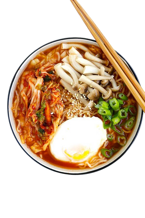Kimchi Ramen Korean Food Bowl