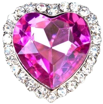 pink diamond heart shape