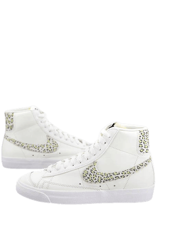 Nike Blazer Mid '77 SE sneakers in sail/leopard | ASOS