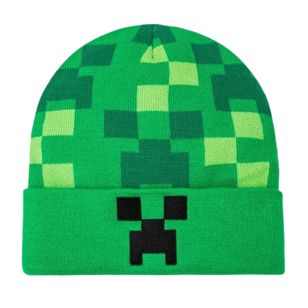 Boys' Minecraft Embroidered Beanie - Green OFSM : Target