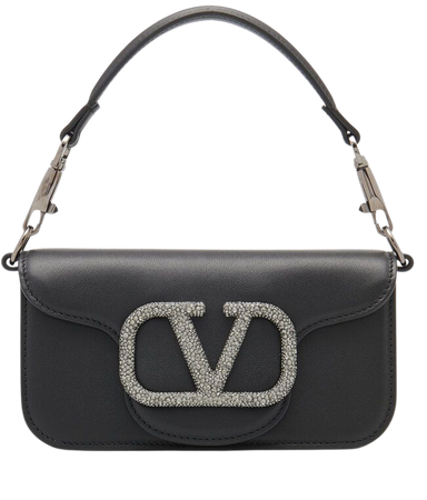 Valentino Garavani Loco Leather Embellished Small Shoulder Bag By Valentino | Moda Operandi
