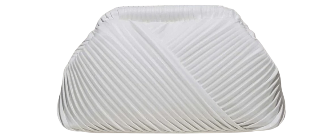 white clutch bag