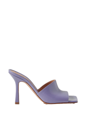 Lavender Leather mules | Bottega Veneta | NET-A-PORTER