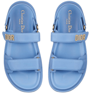 DiorAct Sandal Cornflower Blue Lambskin | DIOR