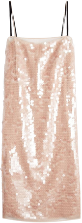 Sequin-Embellished Silk Dress Gr. IT 40