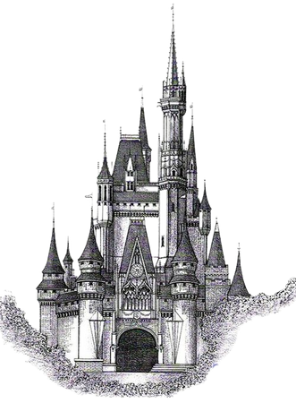 fairytale castle illustration