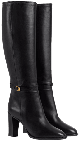 Gucci Gucci print knee-lenght boots