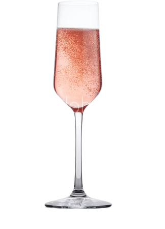 Rose pink champagne glass with bubbles isolated - Buy this stock photo and explore similar images at Adobe Stock | Adobe Stock
