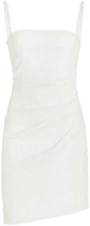 The Nadege Draped Linen-Blend Mini Dress By Anemos | Moda Operandi