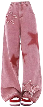 Star Aesthetic Pink Jeans | BOOGZEL CLOTHING – Boogzel Clothing