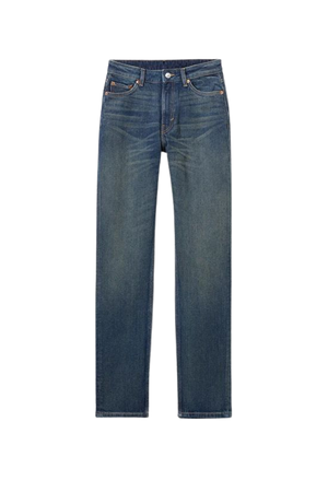 Smooth High Slim Jeans - Swamp Blue - Weekday WW