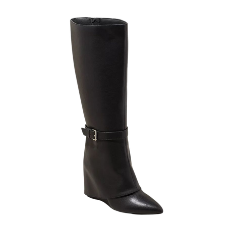 Women's Tall Novie Dress Boots - A New Day™ Black 8.5 : Target