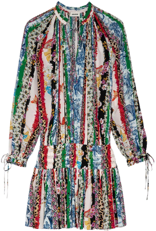 Mixed Print Rocade Dress
