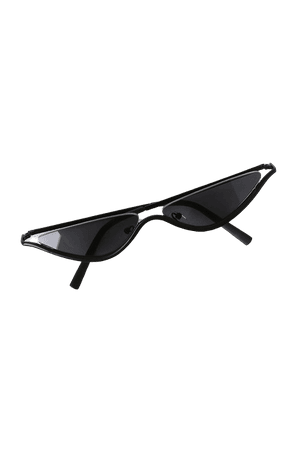 Lulus Trendy Black Sunglasses - Mini Sunglasses - Cateye Sunglasses