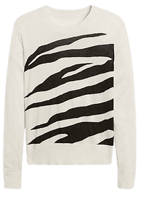 Banana Republic relaxed zebra sweater