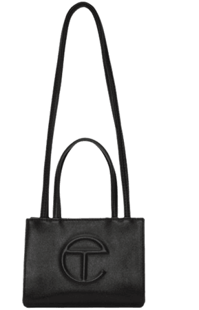 Telfar small black shopping bag