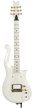 PRINCE GIFTED SCHECTER WHITE CLOUD GUITAR •+