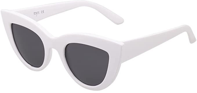 Amazon.com: SOJOS Retro Small Vintage Cateye Sunglasses for Women Cute Fashion UV400 Sunnies SJ2939, White/Grey : Clothing, Shoes & Jewelry