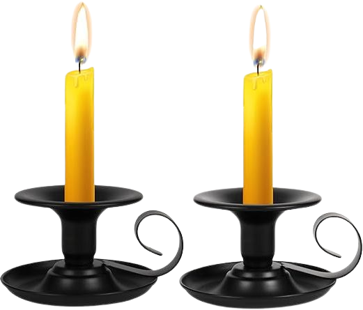 Amazon.com: Taper Candle Stick Holder, Homean 2pcs Retro Iron Simple Black Candlestick Holders Candlelight Stand for Party Wedding Christmas Table Home Decoration(Black,2pcs) : Home & Kitchen