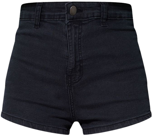 Washed Black Disco Fit Denim Shorts | PrettyLittleThing USA