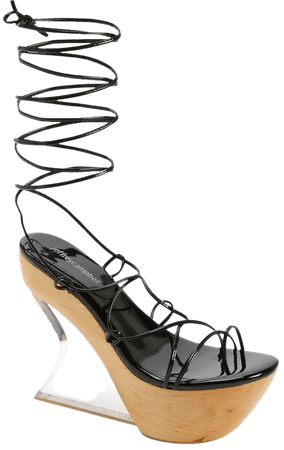 Jeffrey Campbell Droid Ankle Tie Platform Wedge Sandal | Nordstrom