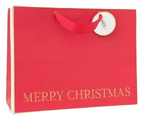 Red Merry Christmas Large Gift Bag - Sugar Paper™ : Target