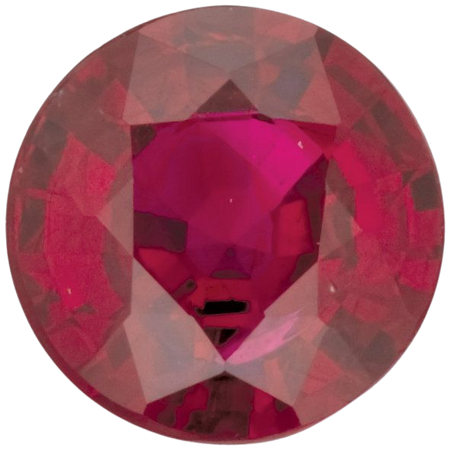 1mm Round Diamond-cut A Ruby | Stuller