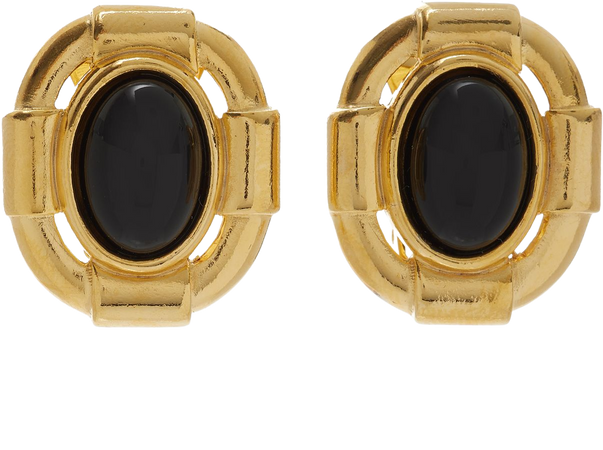 Exclusive Onyx Gold-Tone Earrings By Ben-Amun | Moda Operandi