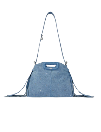224MISSMMINIDENIM Miss M Mini denim bag - Spring-Summer Collection - Maje.com