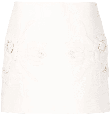 Valentino floral-embroidered Mini Skirt - Farfetch