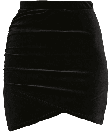 black velvet skirt