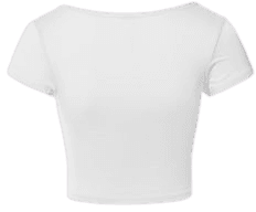 white t-shirt crop top