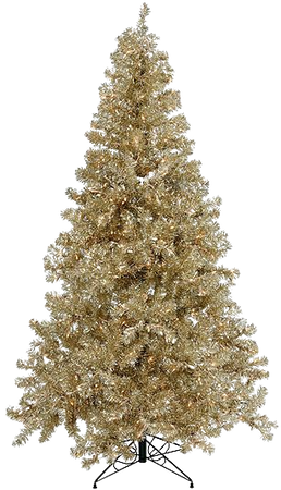 Vickerman 7' Champagne Artificial Christmas Tree with 500 Clear Lights