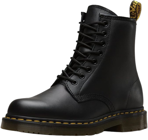 Amazon.com | Dr. Martens Women's 1460 Slip Resistant Service Boots Combat, Black Industrial Full Grain, 12 | Mid-Calf