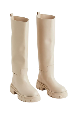 Knee-high Boots - Light beige - Ladies | H&M US