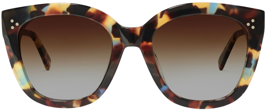 Imogen Sunglasses Marble Tortoiseshell | CUBO EYEWEAR LONDON | Wolf & Badger