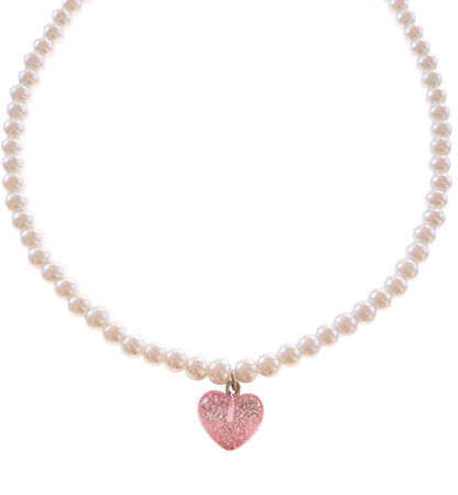 pearl necklace heart