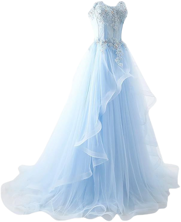 Pretty light blue gown