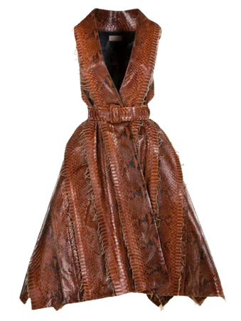alaia alligator dress