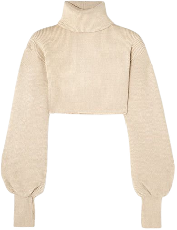 Orseund Iris | Cropped ribbed-knit turtleneck sweater | NET-A-PORTER.COM