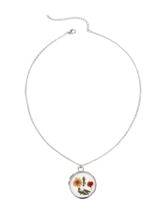 Floral Decor Chain Necklace | ROMWE
